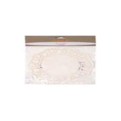 Sara Cucina 4-piece White Rose Regency Paper Dollies 51206 IMAGE 1