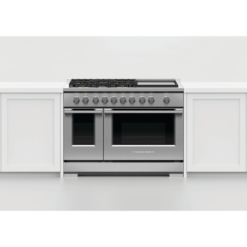 Fisher & Paykel 48-inch Freestanding Gas Range with Griddle RGV3-485GD-L IMAGE 3