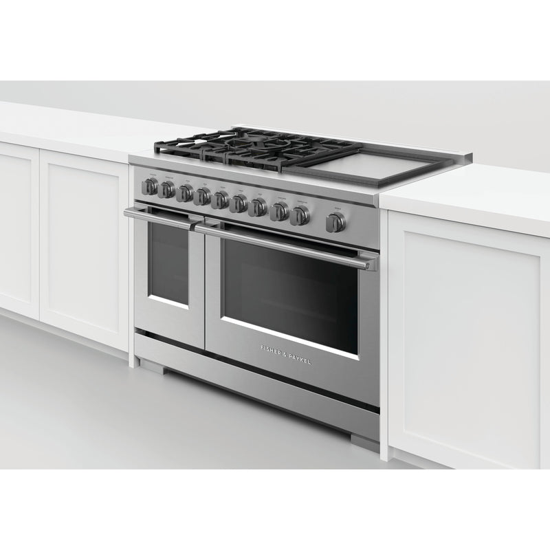 Fisher & Paykel 48-inch Freestanding Gas Range with Griddle RGV3-485GD-L IMAGE 5