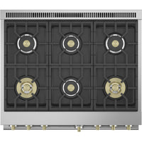 Monogram 36-inch Freestanding Gas Range with Convection Technology ZGP366NTSS IMAGE 4