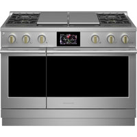 Monogram 48-inch Freestanding Dual-Fuel Range with True European Convection Technology ZDP484NGTSS IMAGE 9