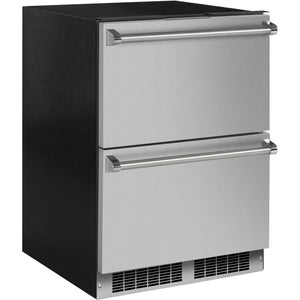 Marvel 24-inch, 5 cu.ft. Built-in Refrigerator Drawers with Adjustable Dividers MPDR424-SS71A IMAGE 1