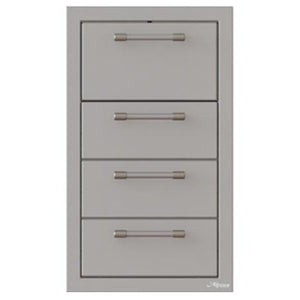 Alfresco Outdoor Kitchen Components Drawer & Door Center AXE-3DRTH-SC IMAGE 1