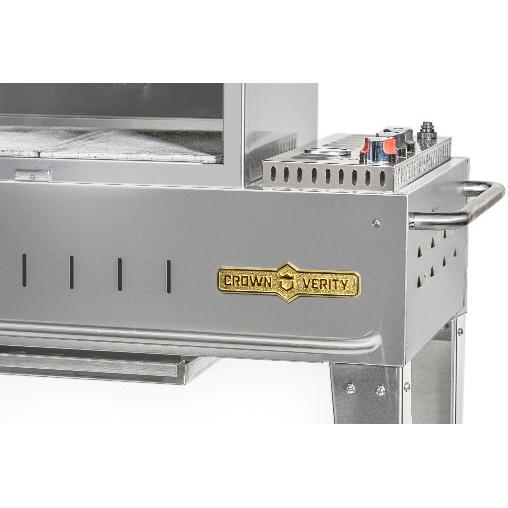 Crown Verity Propane Gas Outdoor Mobile Pizza Oven with 2 Burners CV-PZ-24-MB IMAGE 2