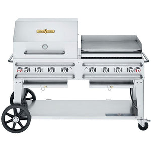 Crown Verity 129,000 BTU Liquid Propane Gas Grill with 8 Burners CV-RCB-60RGP-SI-BULK IMAGE 1