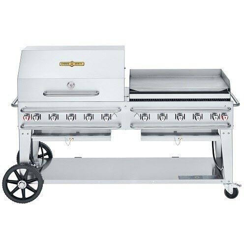 Crown Verity 159,000 BTU Liquid Propane Gas Grill with 10 Burners CV-RCB-72RGP IMAGE 1