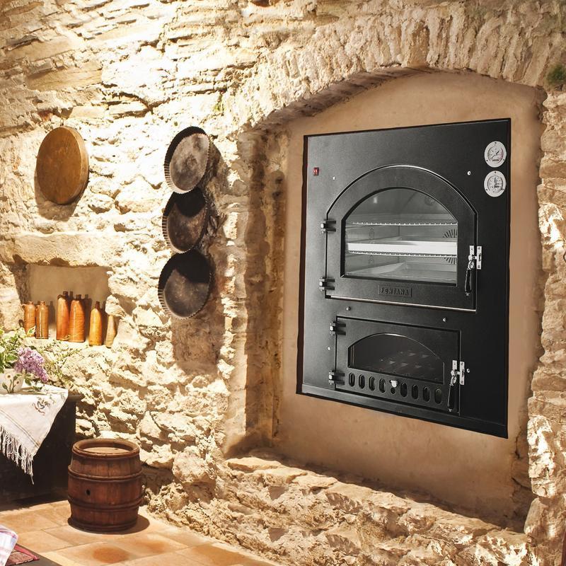 Fontana Forni Inc 100x65Q Wood Built-in Outdoor Pizza Oven CA-INC-100x65Q IMAGE 2