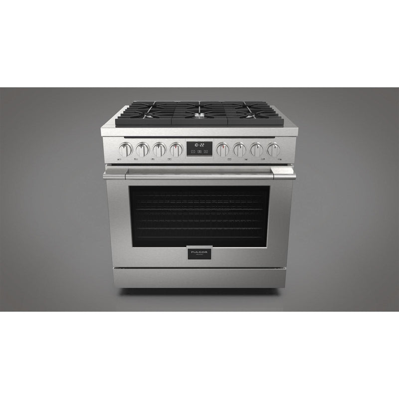 Fulgor Milano 36-inch Freestanding Gas Range with True European Convection Technology F4PGR366S2 IMAGE 4
