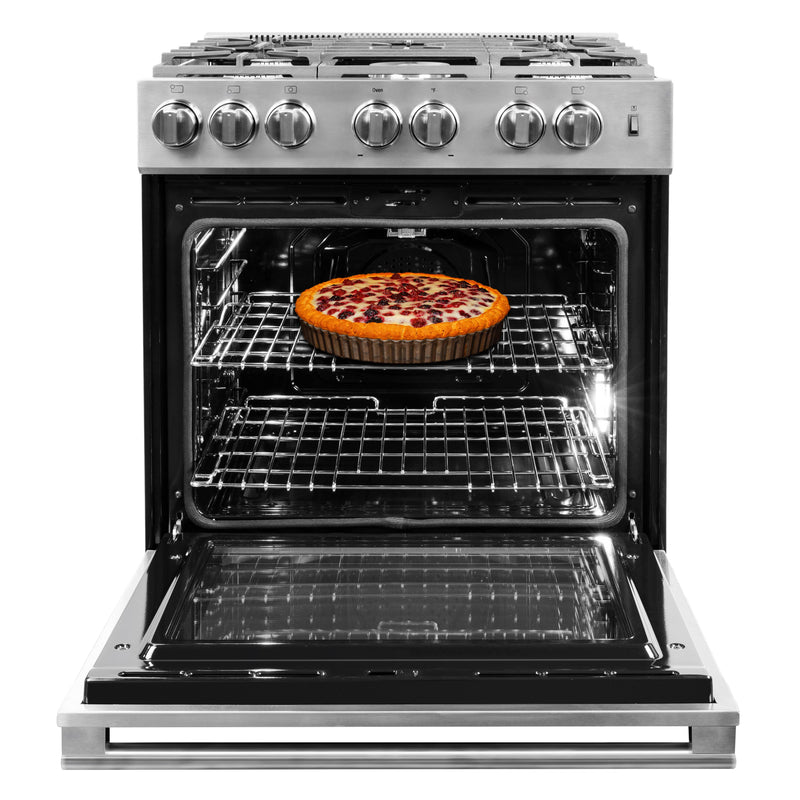 Blomberg 30-inch slide-in Gas Range with Convection Technology BGR30522CSS IMAGE 3