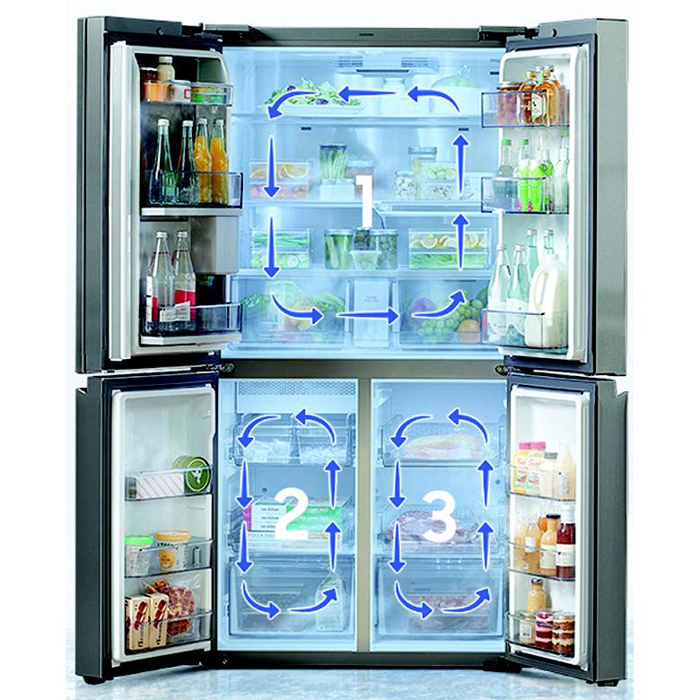Samsung 23 cu.ft. Counter-Depth French 4-Door Refrigerator with Beverage Center RF23A9671SR/AC IMAGE 18