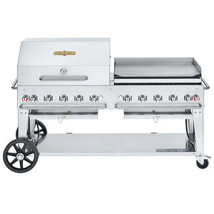 Crown Verity 159,000 BTU Club Series Liquid Propane Gas Grill with Griddle CV-MCB-72-SI50/100-RGP IMAGE 1