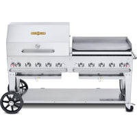 Crown Verity 159,000 BTU Club Series Liquid Propane Gas Grill with Griddle CV-MCB-72-SI-BULK-RGP IMAGE 1