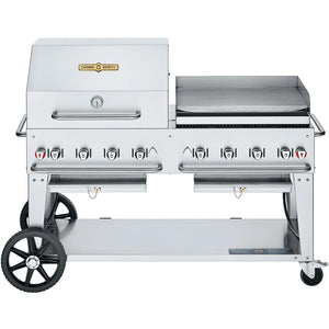 Crown Verity 129,000 BTU Club Series Liquid Propane Gas Grill with Griddle CV-MCB-60-SI50/100-RGP IMAGE 1