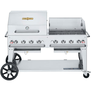 Crown Verity 129,000 BTU Club Series Liquid Propane Gas Grill with Griddle CV-MCB-60-SI50/100-RWP IMAGE 1