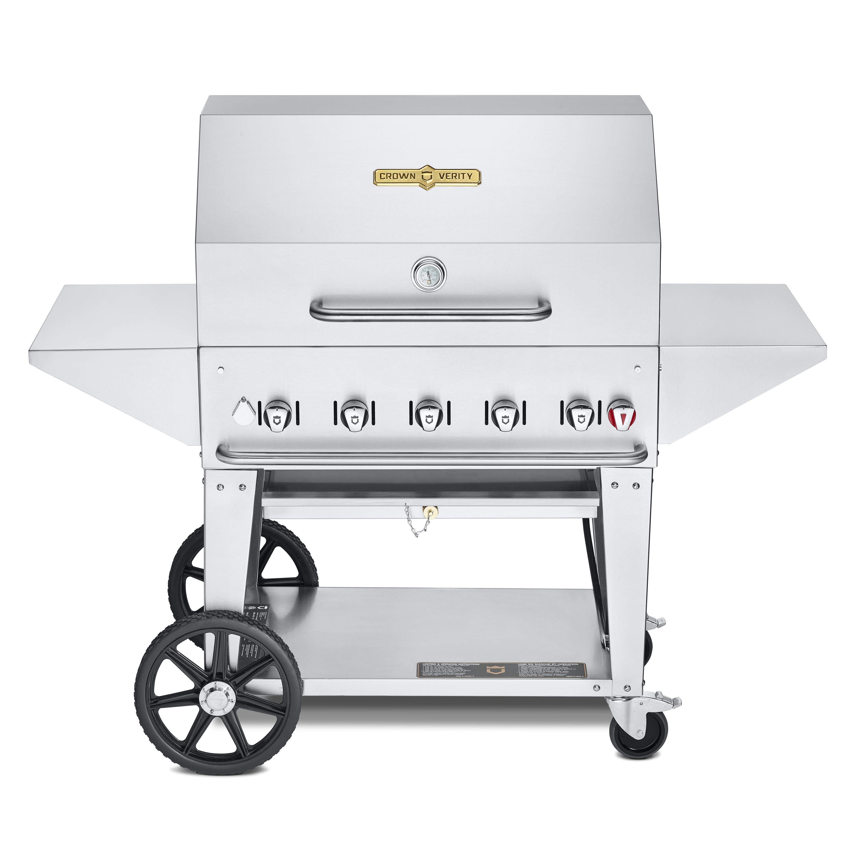 Crown Verity 79,500 BTU Professional Series Liquid Propane Gas Grill with 5 Burners CV-MCB-36PRO IMAGE 1