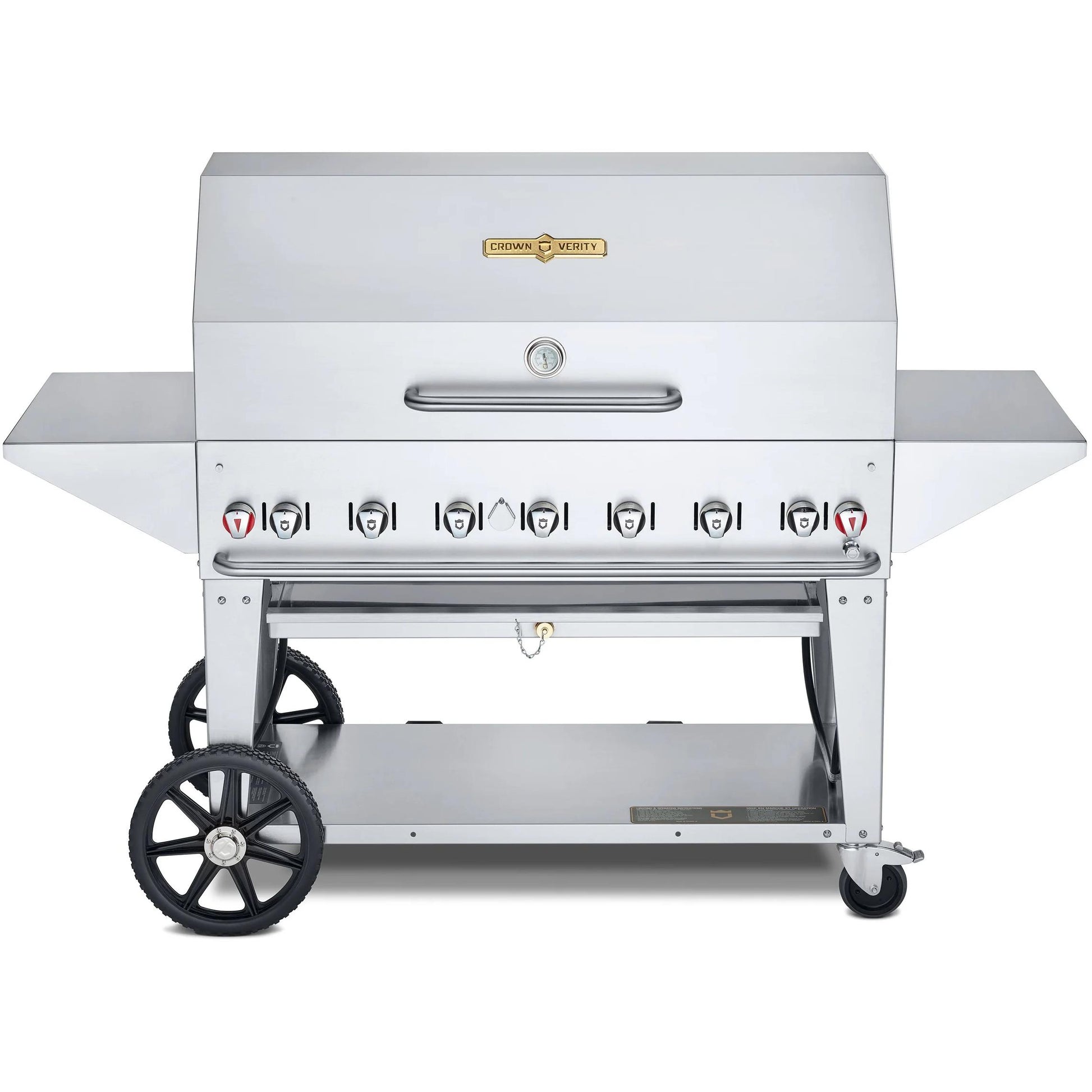 Crown Verity 99,000 BTU Professional Series Liquid Propane Gas Grill with 6 Burners CV-MCB-48-SI-BULK-PRO IMAGE 1