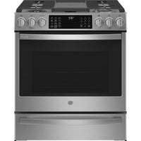GE Profile 30-in Slide-in Dual Fuel Range with No Preheat Air fry Technology PC2S930YPFS IMAGE 1