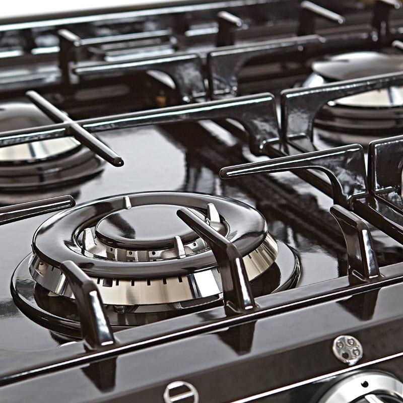 AGA 24-inch Freestanding Dual-Fuel Range with 4 Burners ATC2DF-SLT IMAGE 3