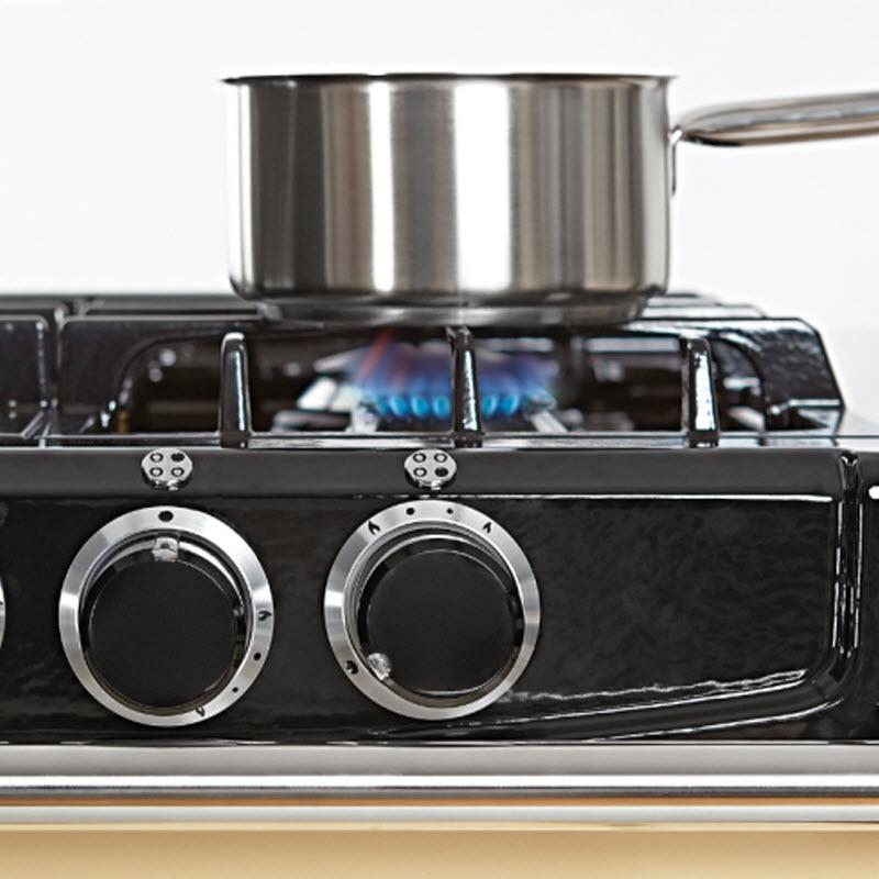 AGA 24-inch Freestanding Dual-Fuel Range with 4 Burners ATC2DF-SLT IMAGE 4