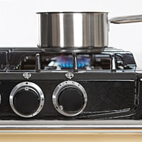 AGA 24-inch Freestanding Dual-Fuel Range with 4 Burners ATC2DF-SLT IMAGE 4