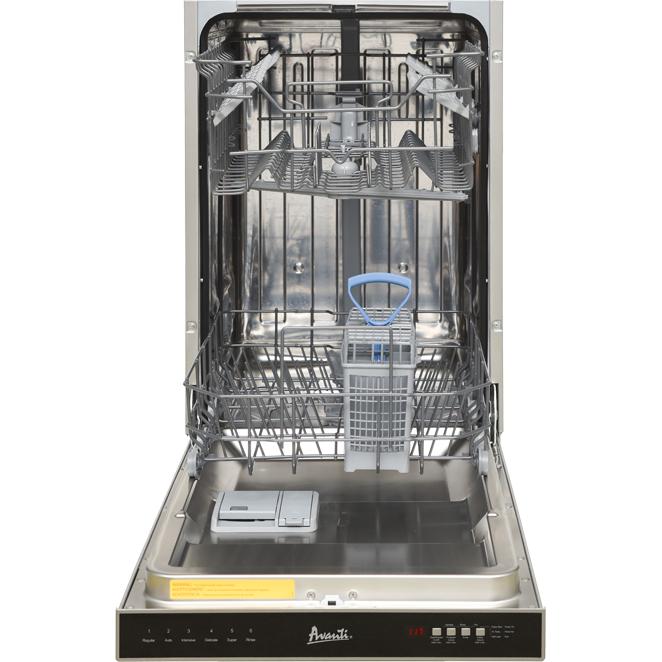 Avanti 18-inch Built-in Dishwasher with 6 Wash Cycles DWT18V3S IMAGE 2