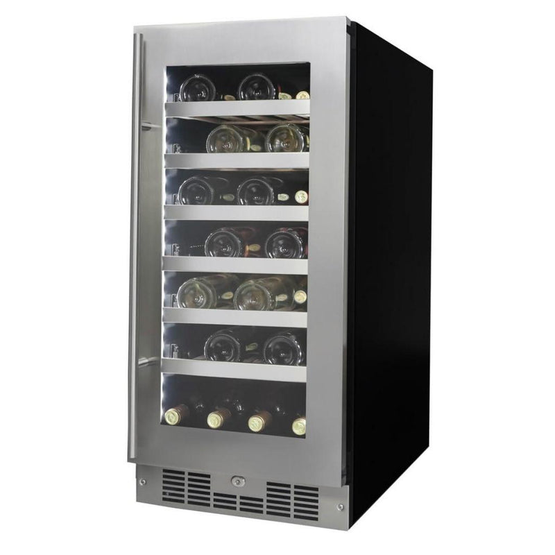 Silhouette 27-Bottle Tuscany Series Wine Cooler with LED Lighting SPRWC031D1SS IMAGE 3