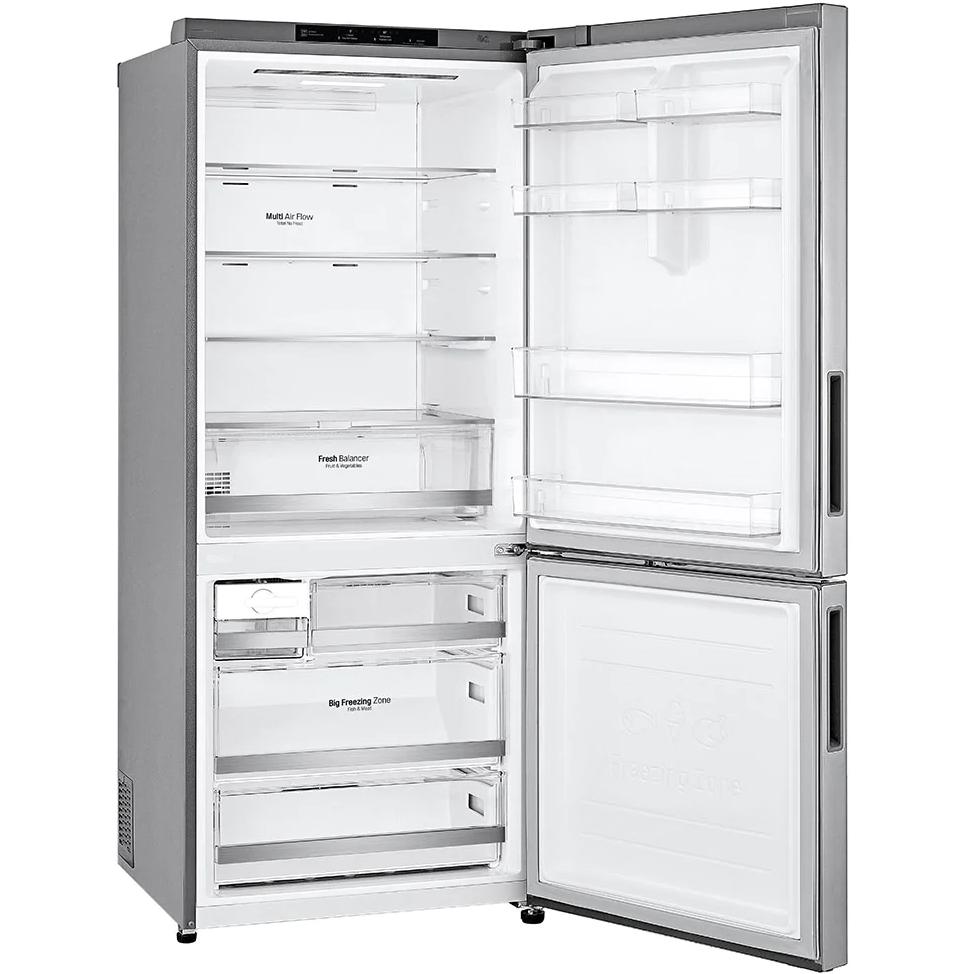 LG 28-inch, 14.7 cu.ft. Counter-Depth Bottom Freezer Refrigerator with Multi-Air Flow Cooling LBNC15251V IMAGE 2