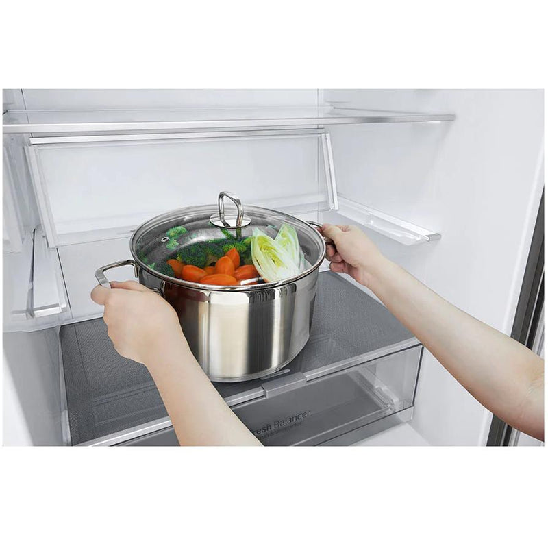 LBNC15251V LG 28 inch 14.7 cu.ft. Counter Depth Bottom Freezer Refrigerator with Multi Air Flow Cooling LBNC15251V TA Appliance TA Appliances Barbecues