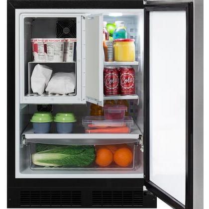 Marvel 24-inch, 4.9 cu.ft. Built-in Compact Refrigerator with Crescent Ice Maker MLRI224-IS01A IMAGE 4