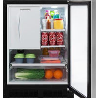 Marvel 24-inch, 4.9 cu.ft. Built-in Compact Refrigerator with Crescent Ice Maker MLRI224-SS01A IMAGE 3