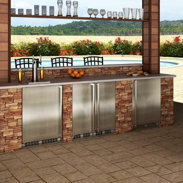 Marvel 2.7 cu.ft.Built-in Compact Outdoor Refrigerator MORE215-SS31A IMAGE 4