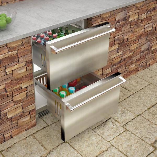 Marvel 5.0 cu.ft.Built-in Compact Outdoor Refrigerator Drawers MODR224-SS71A IMAGE 2