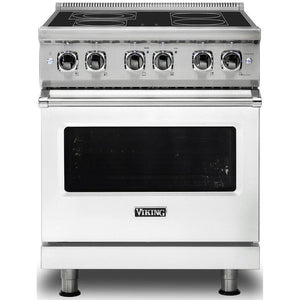 Viking 30-inch Freestanding Electric Range with SoftLit™ LED Lights VER5301-4BFW IMAGE 1