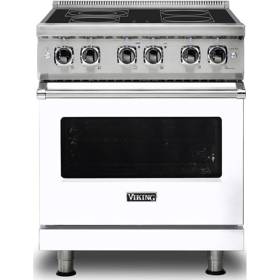 Viking 30-inch Freestanding Electric Range with SoftLit™ LED Lights VER5301-4BWH IMAGE 1