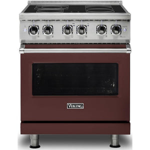 Viking 30-inch Freestanding Electric Range with SoftLit™ LED Lights VER5301-4BKA IMAGE 1