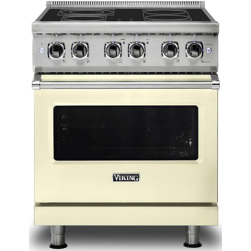 Viking 30-inch Freestanding Electric Range with SoftLit™ LED Lights VER5301-4BVC IMAGE 1