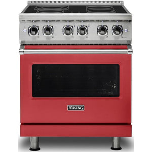 Viking 30-inch Freestanding Electric Range with SoftLit™ LED Lights VER5301-4BSM IMAGE 1