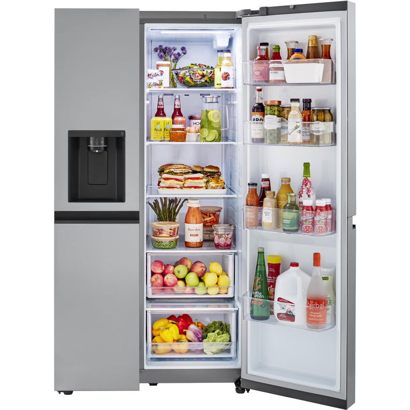 LG 36-inch, 27.2 cu.ft. Freestanding French 4-Door Refrigerator with External Water and Ice Dispensing System LRSXS2706V IMAGE 2