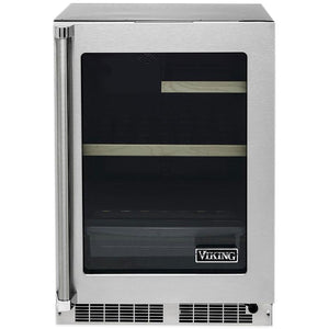 Viking 24-inch, 5.5 cu. ft. Professional Undercounter Refrigerator VRUI5241GSS IMAGE 1