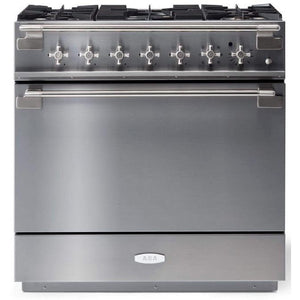 AGA 36-inch Freestanding Dual Fuel Range with True European Convection AEL361DFSS IMAGE 1