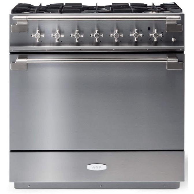 AGA 36-inch Freestanding Dual Fuel Range with True European Convection AEL361DFSS IMAGE 1