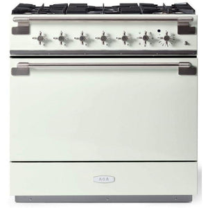 AGA 36-inch Freestanding Dual Fuel Range with True European Convection AEL361DFWHT IMAGE 1