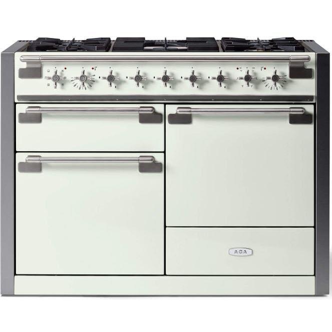 AGA 48-inch Freestanding Dual Fuel Range with True European Convection AEL481DFWHT IMAGE 1