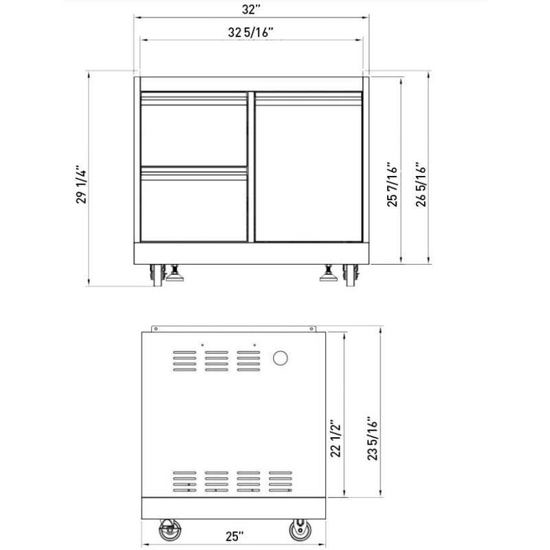 Thor Kitchen Grill Cabinet MK03SS304 IMAGE 4