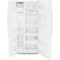 GE 33-inch, 23 cu. ft. Side-By-Side Refrigerator with Dispenser GSS23GGPWW IMAGE 2