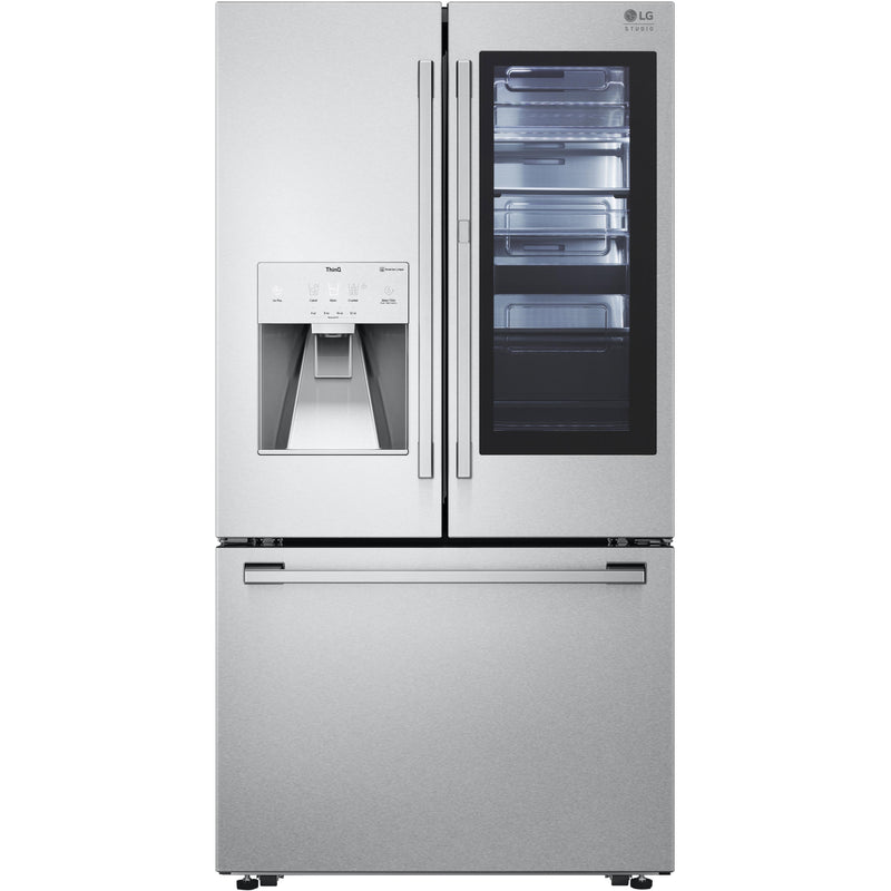 LG 36-inch, 23.5 cu.ft. Freestanding French 3-Door Refrigerator with Wi-Fi Connect SRFVC2416S IMAGE 3