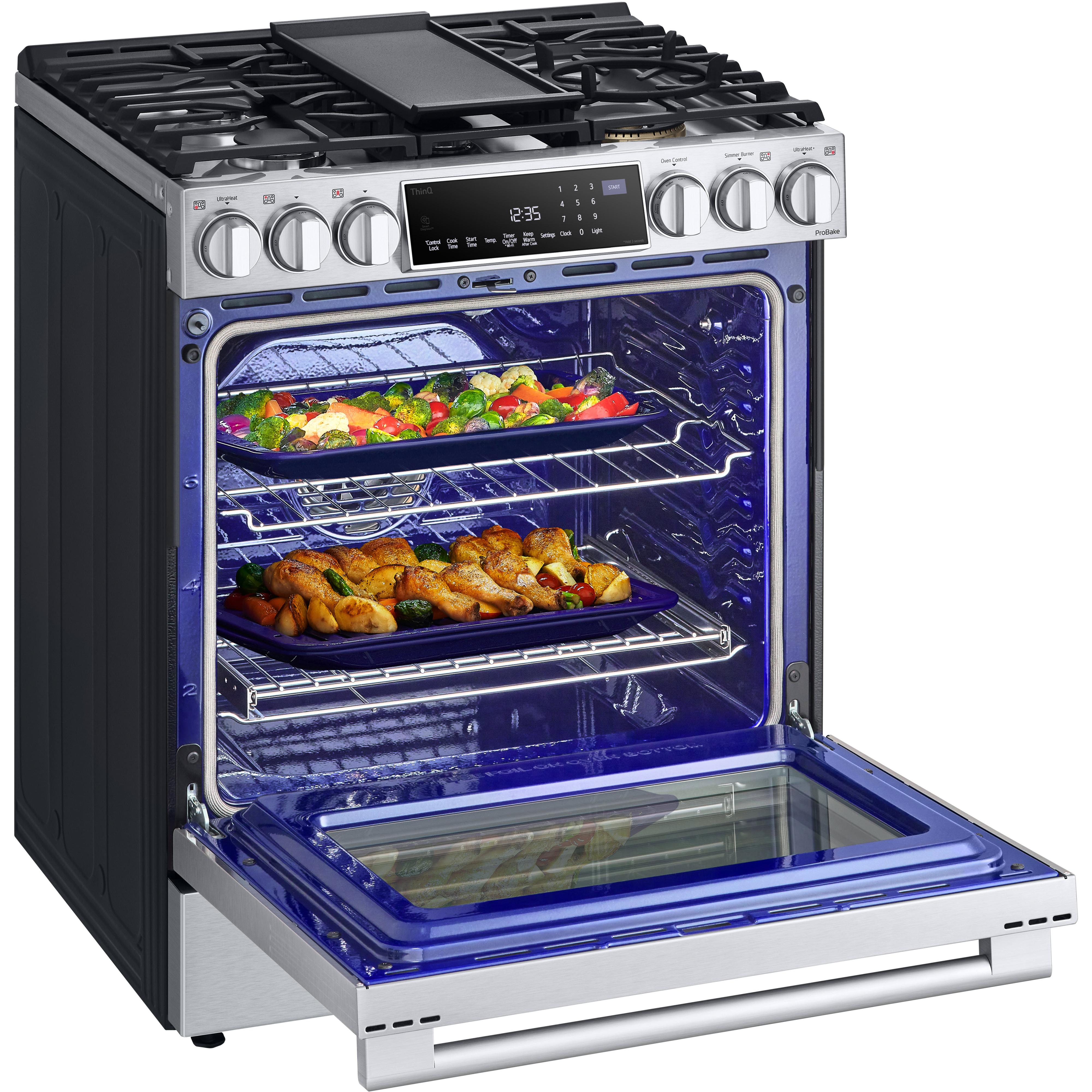 LG 30-inch Slide-in Gas Range with Convection Technology LSGS6338F IMAGE 10