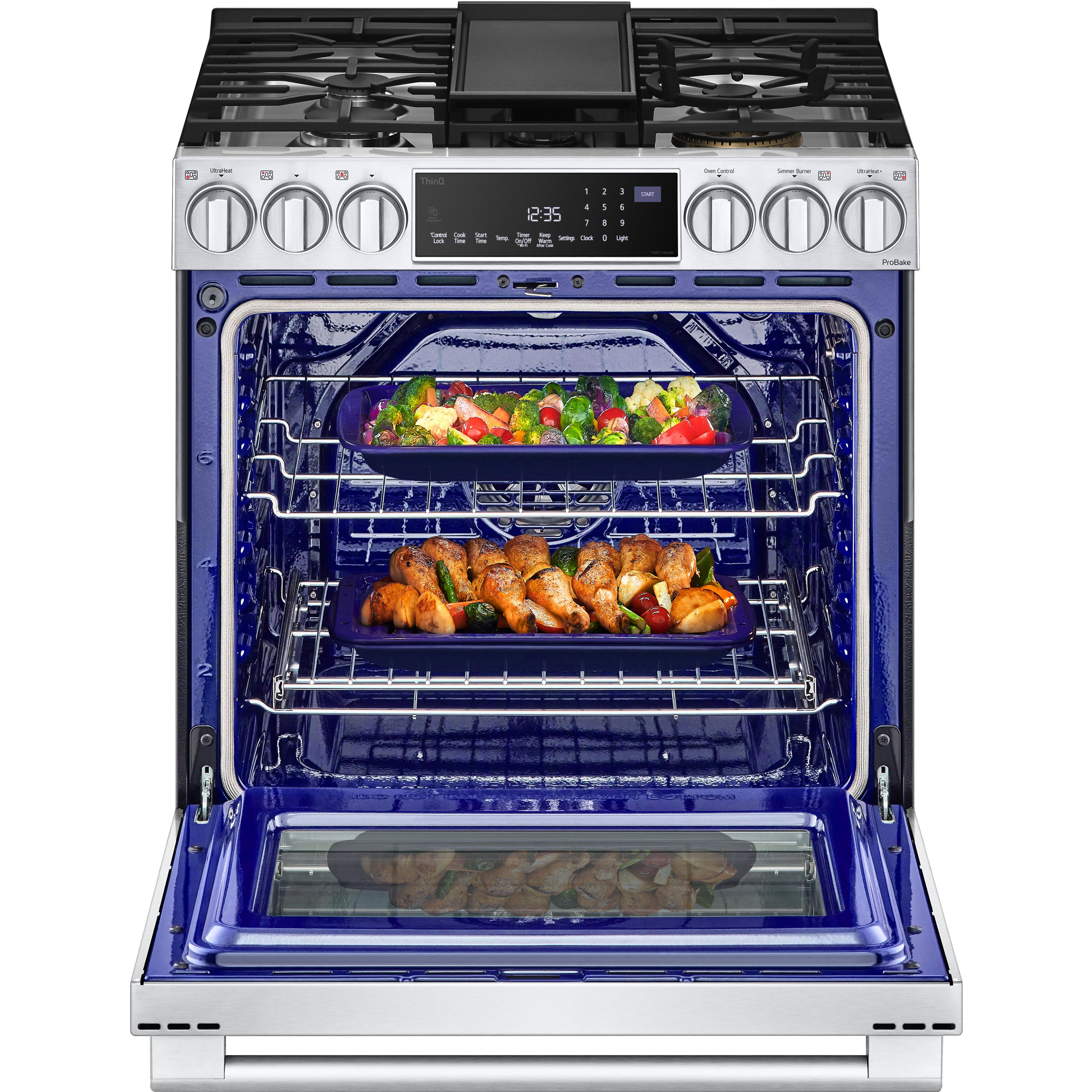 LG 30-inch Slide-in Gas Range with Convection Technology LSGS6338F IMAGE 4
