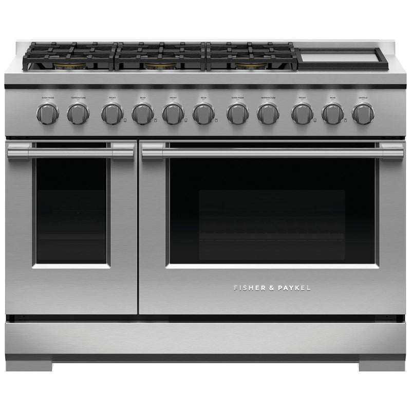 Fisher & Paykel 48-inch Freestanding Gas Range with Griddle RGV3486GDL IMAGE 1