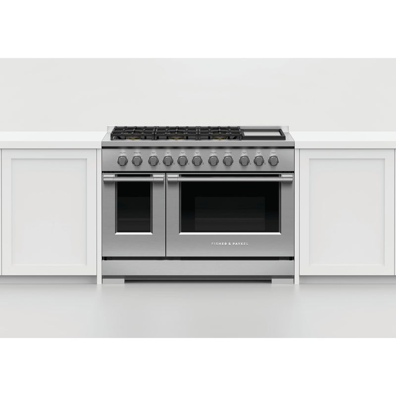Fisher & Paykel 48-inch Freestanding Gas Range with Griddle RGV3-486GD-L IMAGE 4